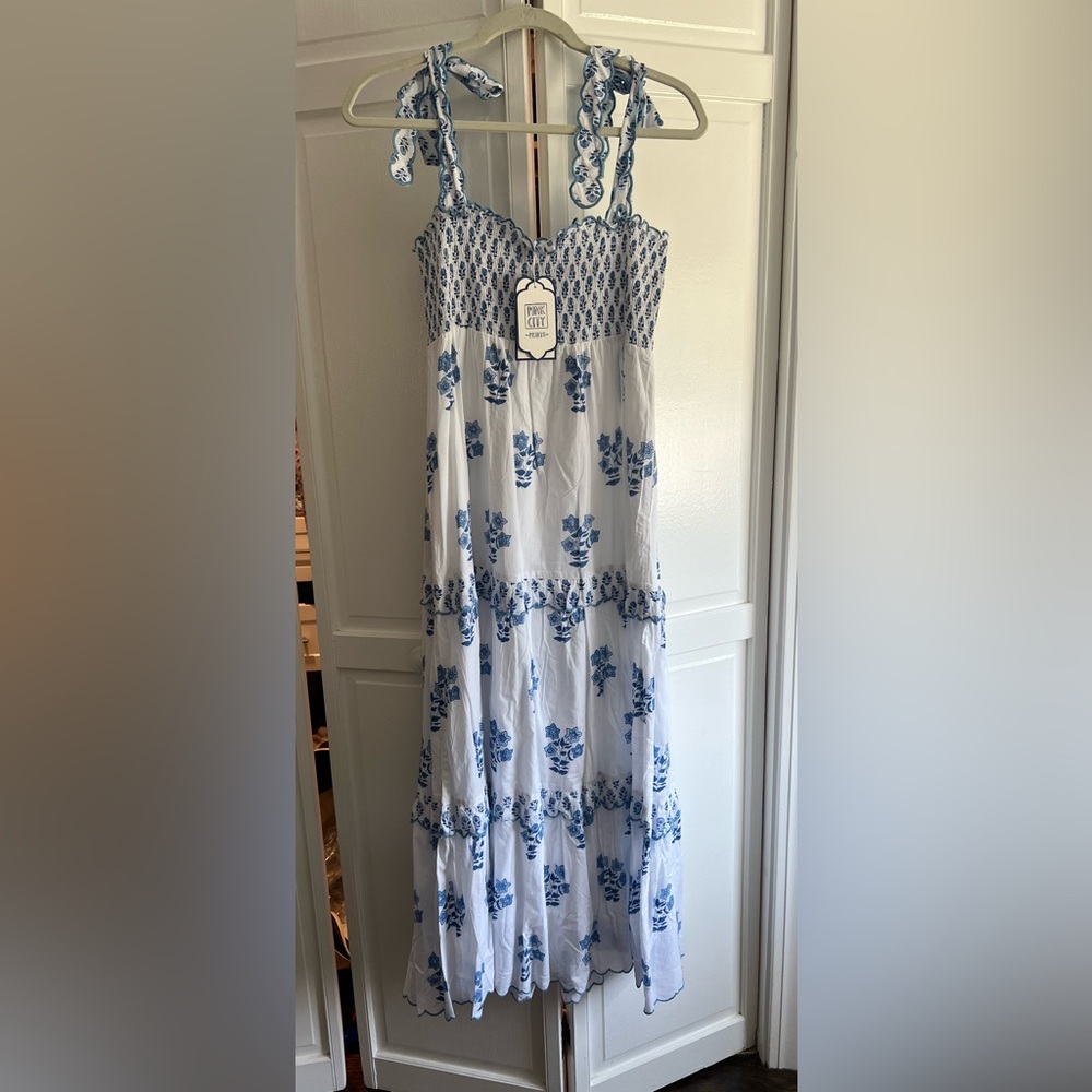 Pink City sky daffodil Athens dress
